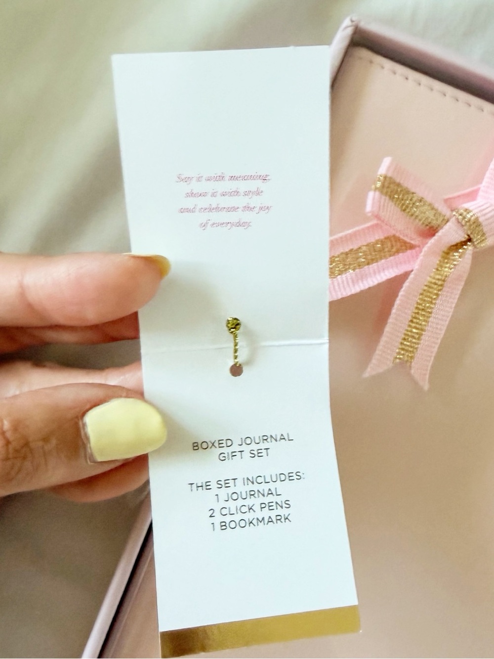 Papyrus Pink Boxed Journal Gift Set - Picture 3 of 3